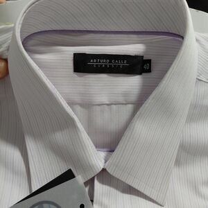 Arturo Calle Classic White Dress Shirt